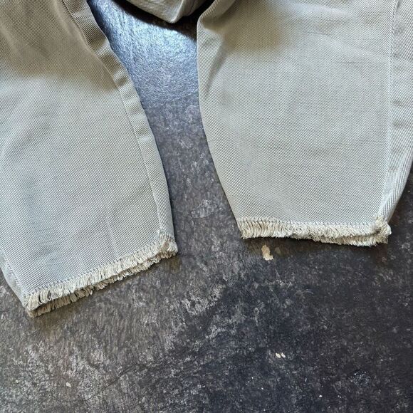 Zara Women’s Essential Pants Size Medium Distressed W Drawstrings Cotton Blend - Picture 3 of 10